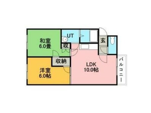 コスモハウスⅡの物件間取画像